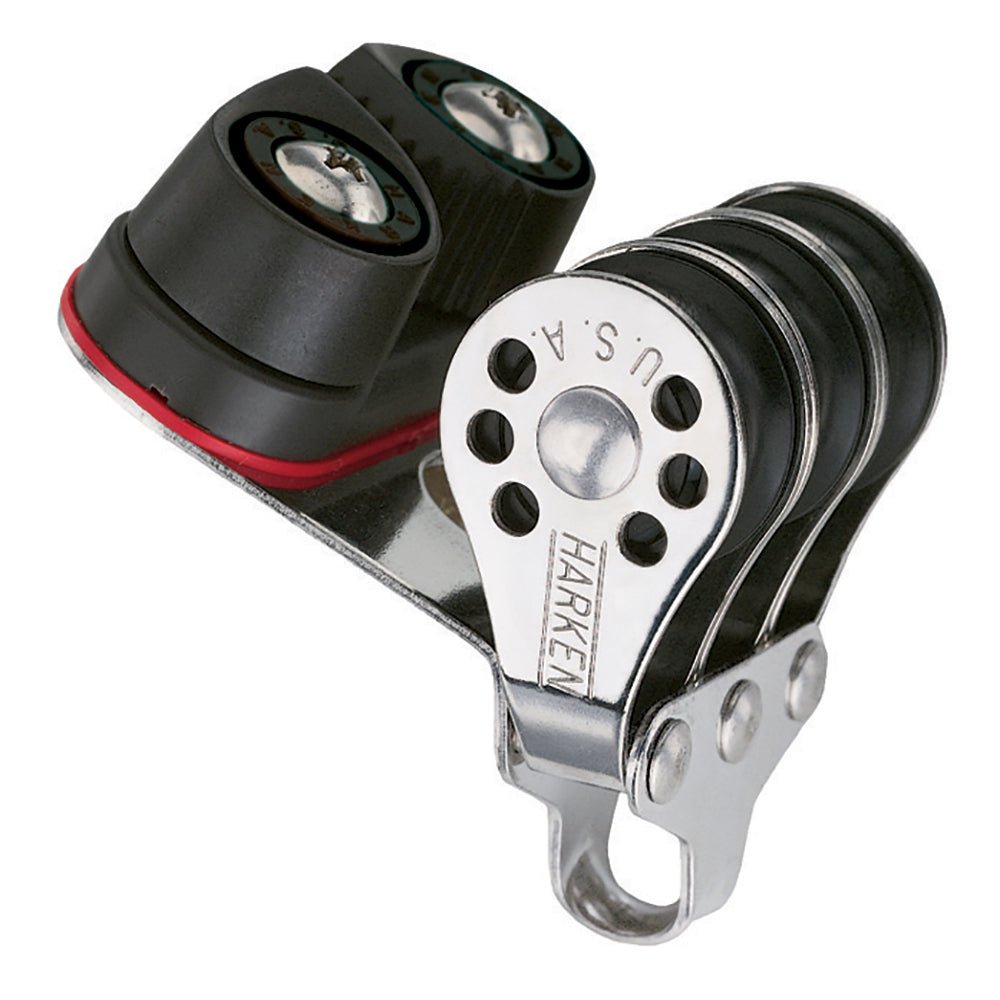Harken 22mm Triple Micro Block w/Cam Cleat - Life Raft Professionals