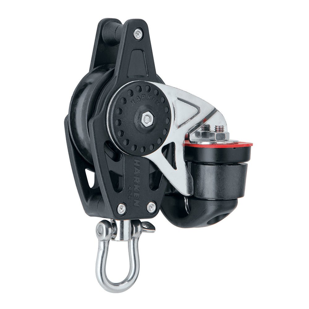 Harken 40mm Carbo Air Block w/Cam Cleat Becket - Life Raft Professionals
