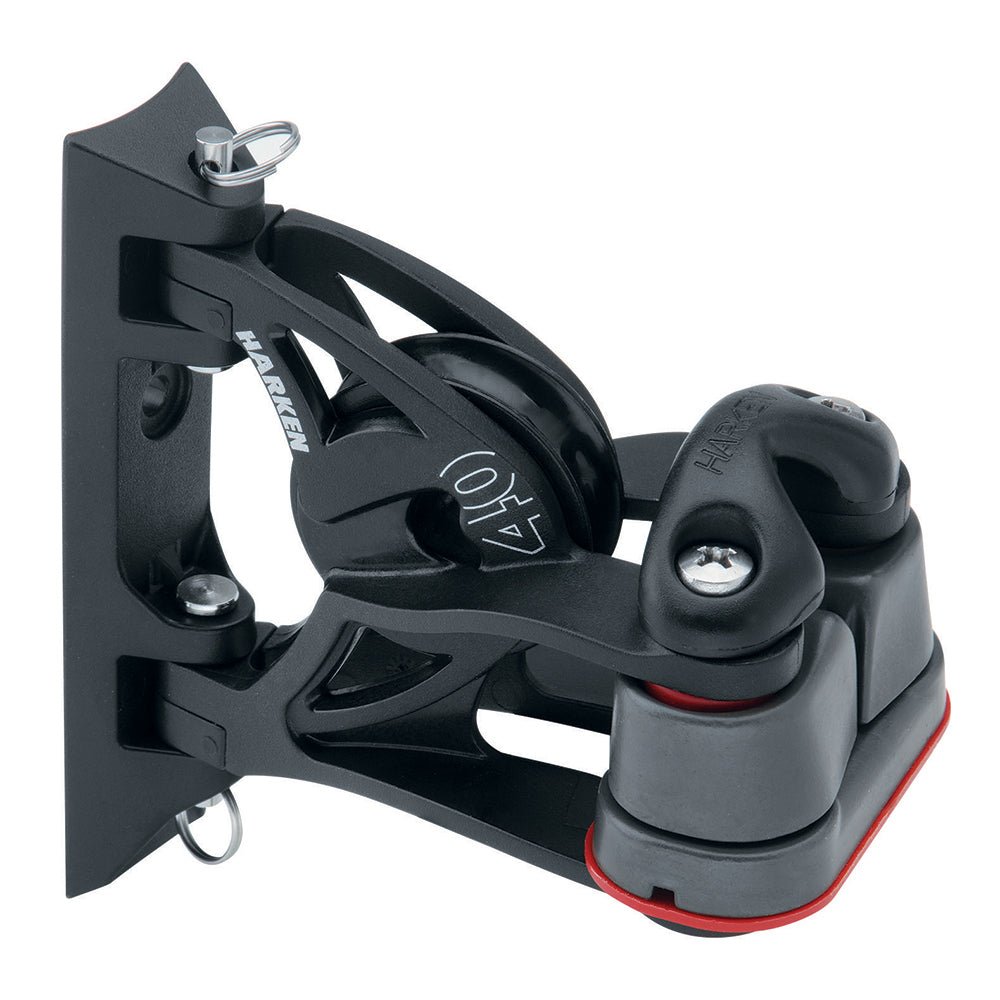 Harken 40mm Carbo Air Pivoting Lead Block w/Aluminum Cam-Matic Cleat - Life Raft Professionals