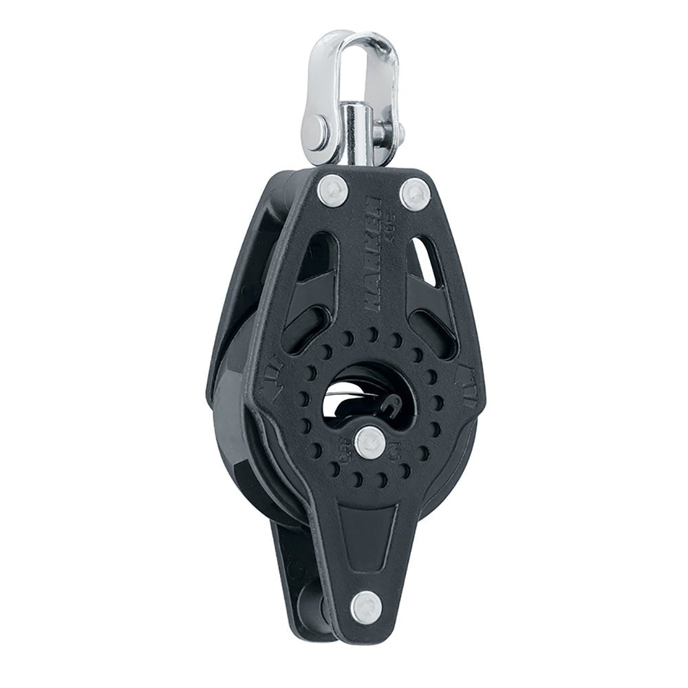 Harken 40mm Carbo Single Ratchet Block w/Swivel Becket - Life Raft Professionals
