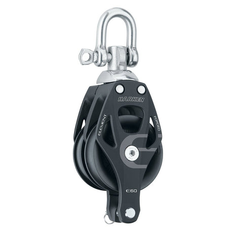 Harken 60mm Double Aluminum Element Block w/Swivel Becket - Life Raft Professionals