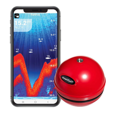 HawkEye FishPod 5X Bluetooth Fishfinder - Life Raft Professionals