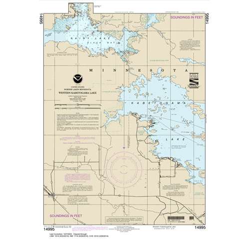 Historical Chart 14995: Western Kabetogama Lake - Life Raft Professionals