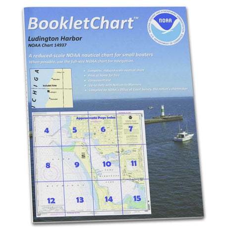 Historical NOAA Booklet Chart 14937: Ludington Harbor - Life Raft Professionals