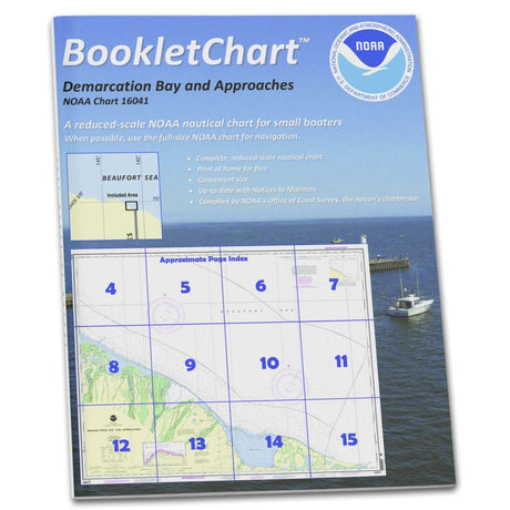 Historical NOAA Booklet Chart 16041: Demarcation Bay and approaches - Life Raft Professionals