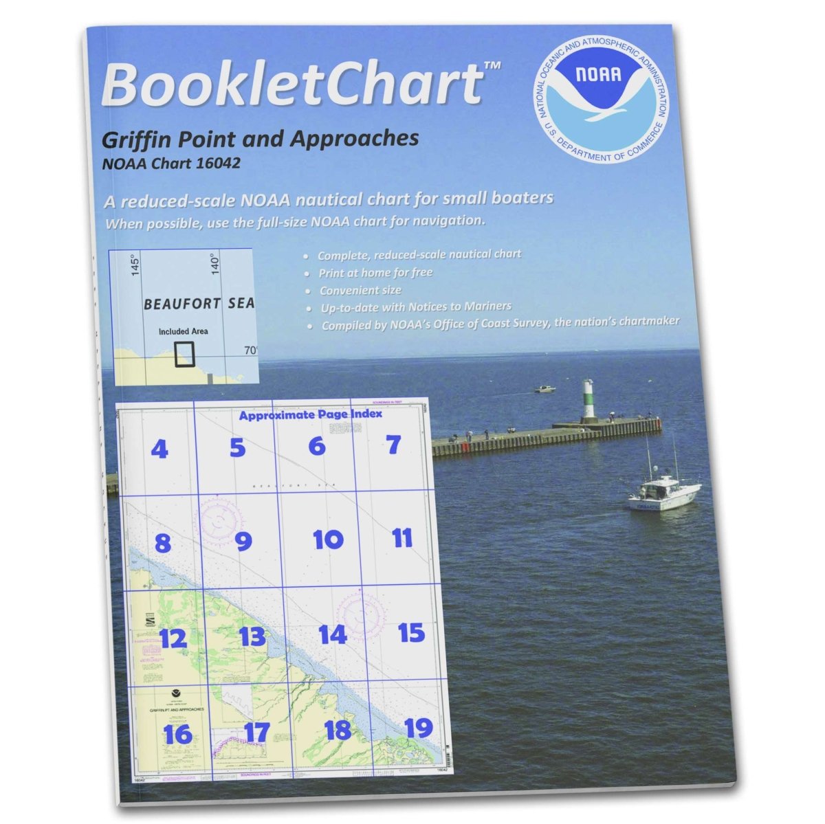 Historical NOAA Booklet Chart 16042: Griffin Pt. and approaches - Life Raft Professionals