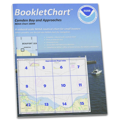 Historical NOAA Booklet Chart 16044: Camden Bay and Approaches - Life Raft Professionals