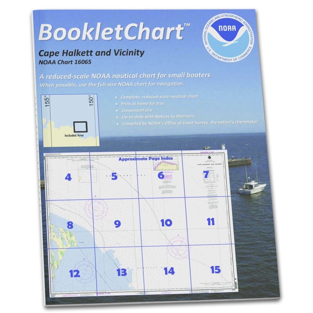 Historical NOAA Booklet Chart 16065: Cape Halkett and Vicinity - Life Raft Professionals