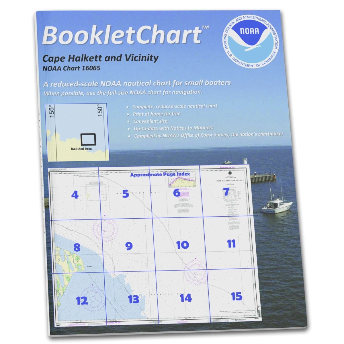 Historical NOAA Booklet Chart 16065: Cape Halkett and Vicinity - Life Raft Professionals