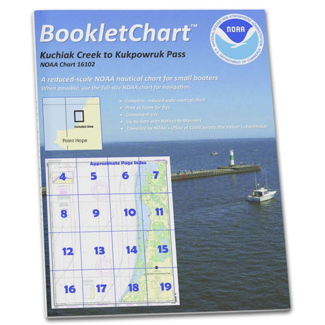 Historical NOAA Booklet Chart 16102: Kuchiak River to Kukpowruk Pass - Life Raft Professionals