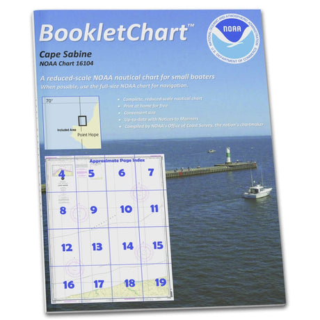 Historical NOAA Booklet Chart 16104: Cape Sabine - Life Raft Professionals