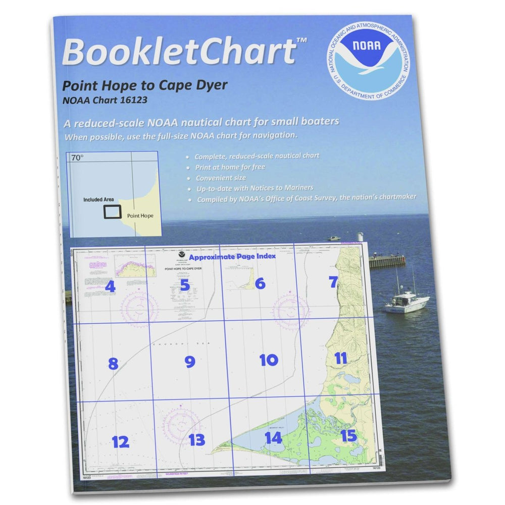 Historical NOAA Booklet Chart 16123: Point Hope to Cape Dyer - Life Raft Professionals