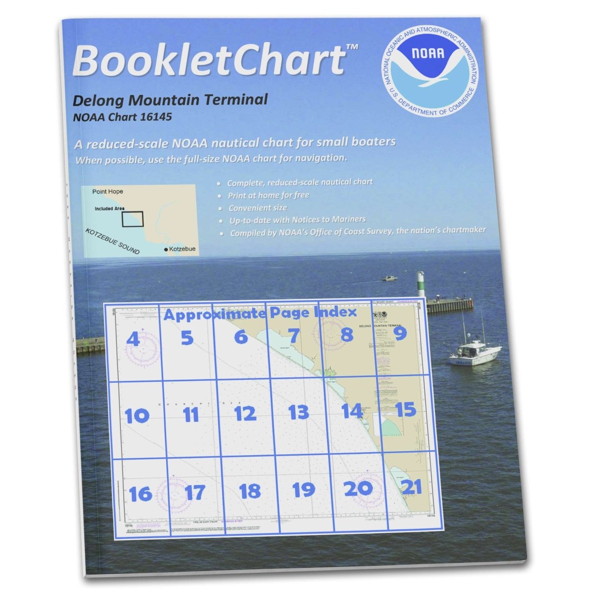 Historical NOAA Booklet Chart 16145: Delong Mountain Terminal (Red Dog Mine) - Life Raft Professionals