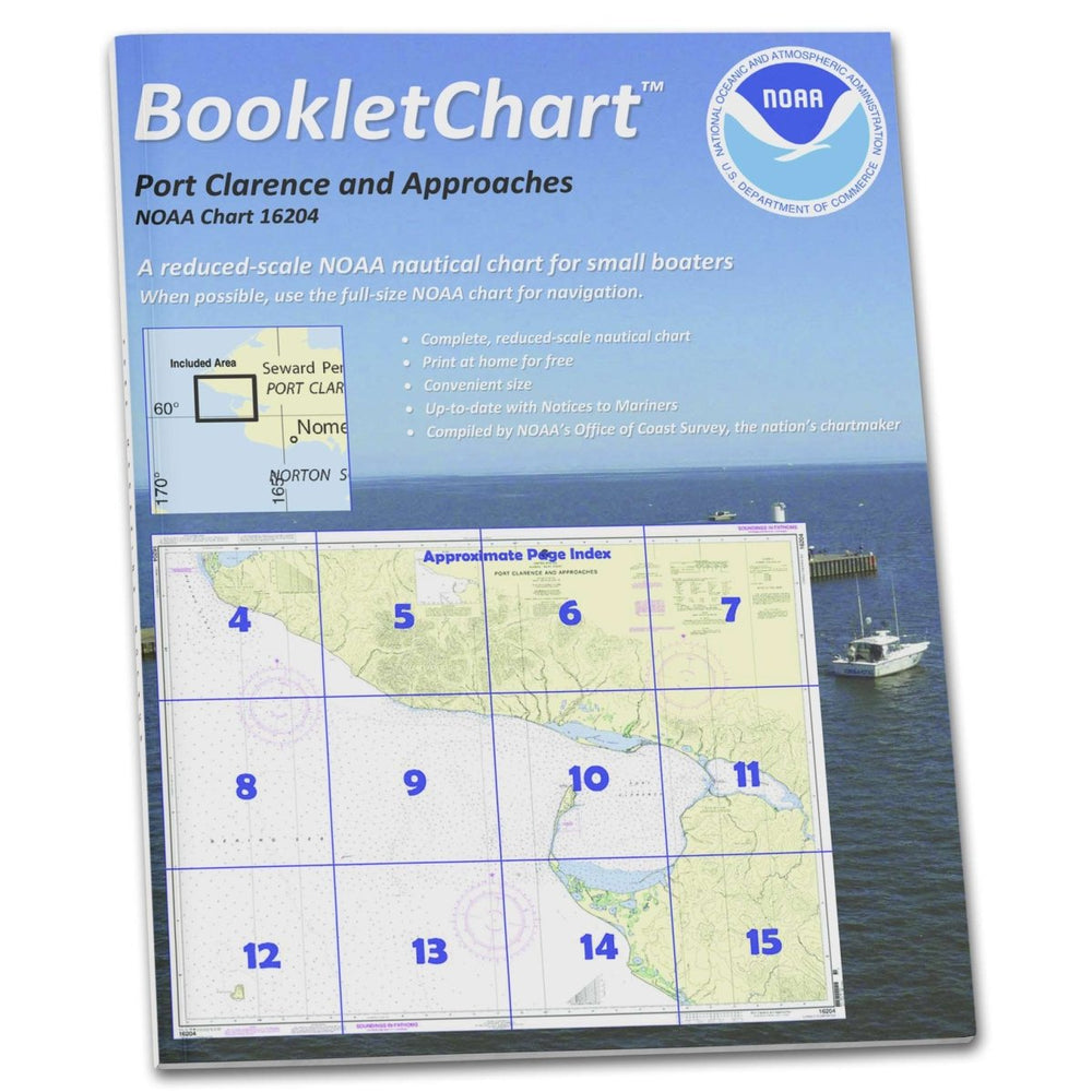 Historical NOAA Booklet Chart 16204: Port Clarence and approaches - Life Raft Professionals