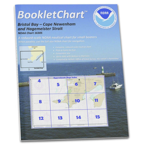 Historical NOAA Booklet Chart 16305: Bristol Bay-Cape Newenham and Hagemeister Strait - Life Raft Professionals