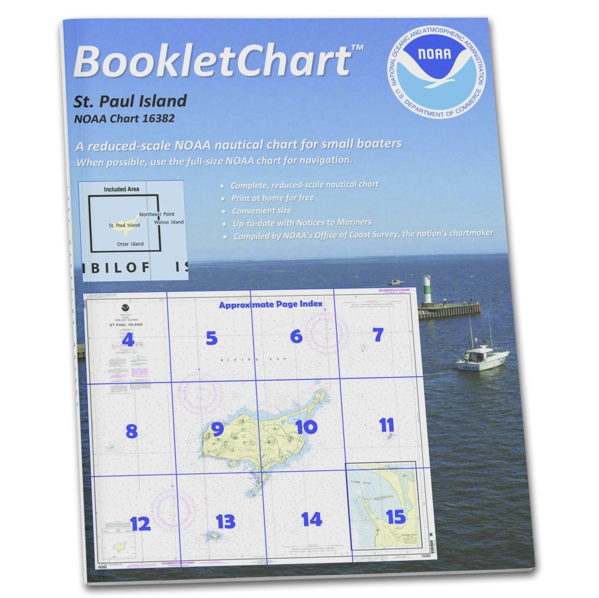 Historical NOAA Booklet Chart 16382: St. Paul Island: Pribilof Islands - Life Raft Professionals