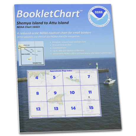 Historical NOAA Booklet Chart 16423: Shemya Island to Attu Island - Life Raft Professionals