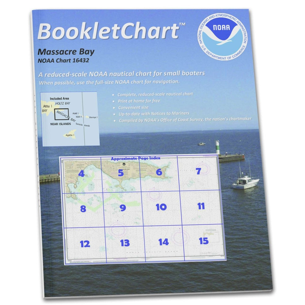 Historical NOAA Booklet Chart 16432: Massacre Bay - Life Raft Professionals