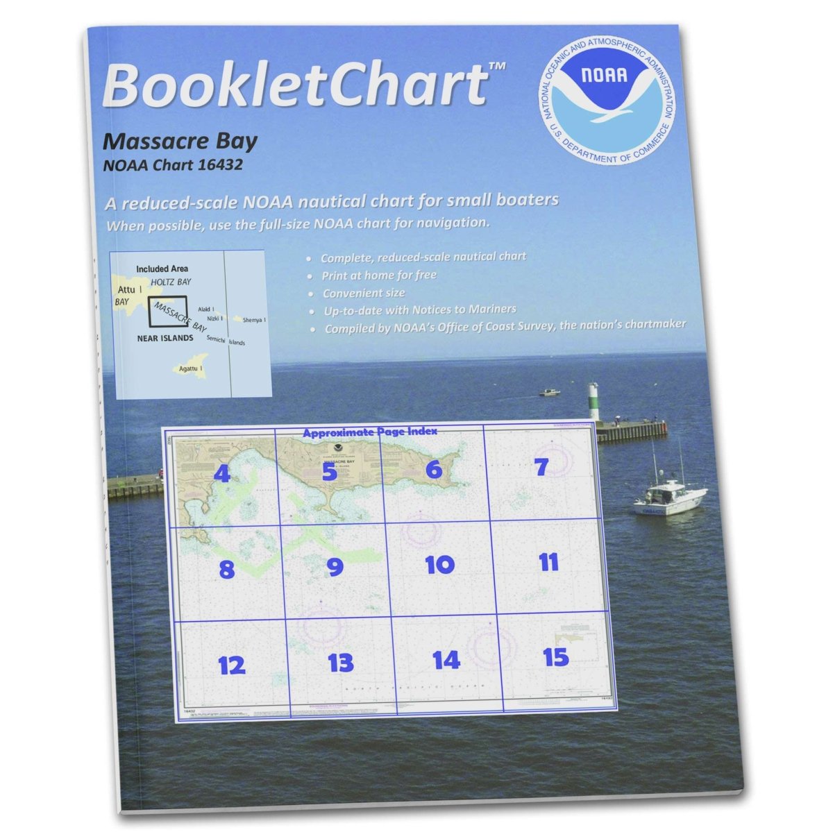 Historical NOAA Booklet Chart 16432: Massacre Bay - Life Raft Professionals