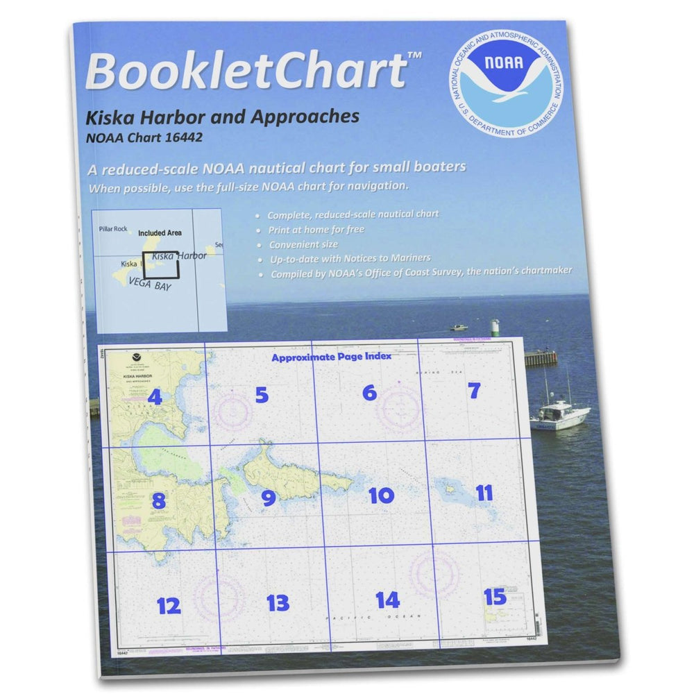 Historical NOAA Booklet Chart 16442: Kiska Harbor and Approaches - Life Raft Professionals