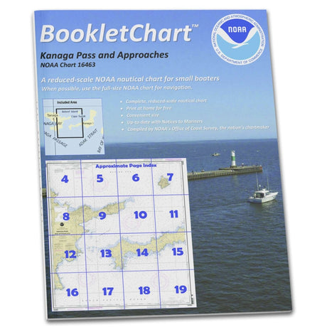 Historical NOAA Booklet Chart 16463: Kanaga Pass and approaches - Life Raft Professionals