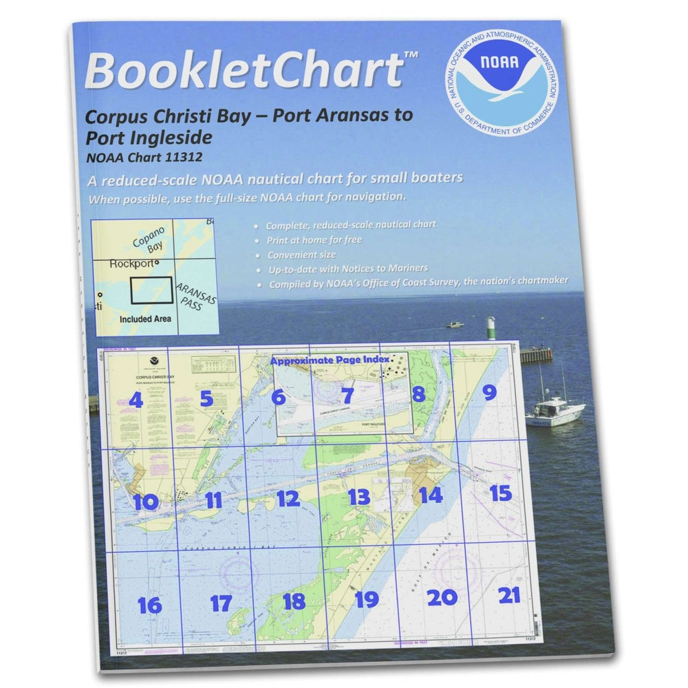 Historical NOAA BookletChart 11312: Corpus Christi Bay - Port Aransas to Port Ingleside - Life Raft Professionals