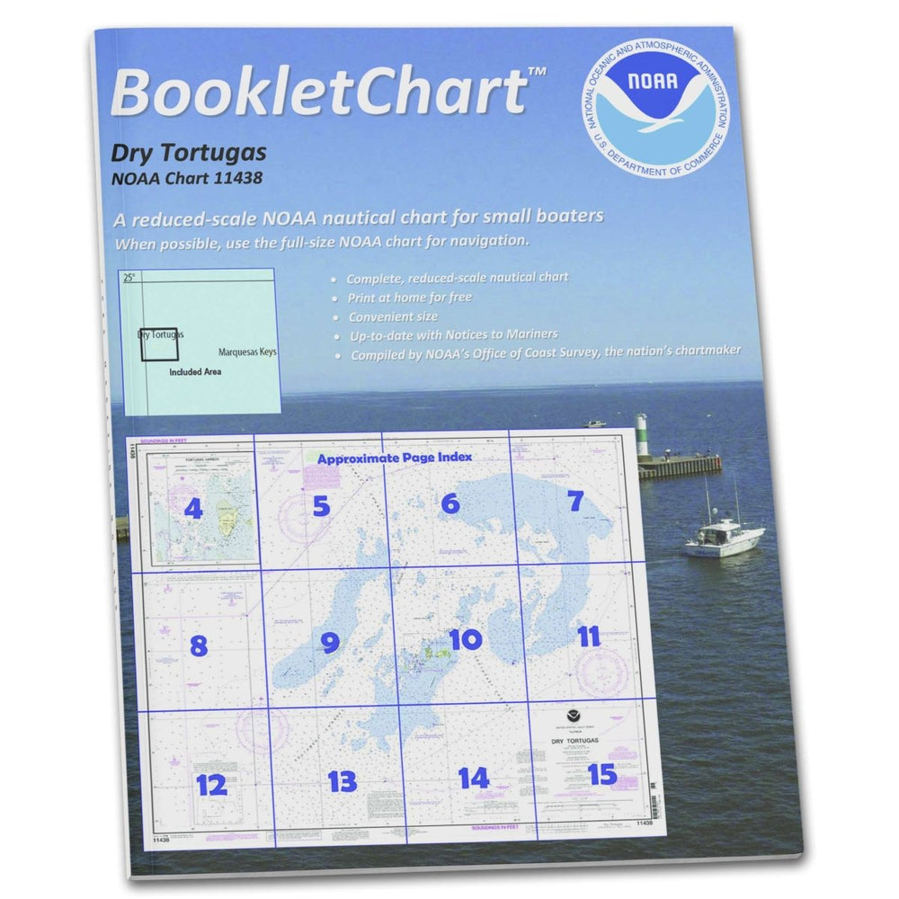 Historical NOAA BookletChart 11438: Dry Tortugas; Tortugas Harbor - Life Raft Professionals