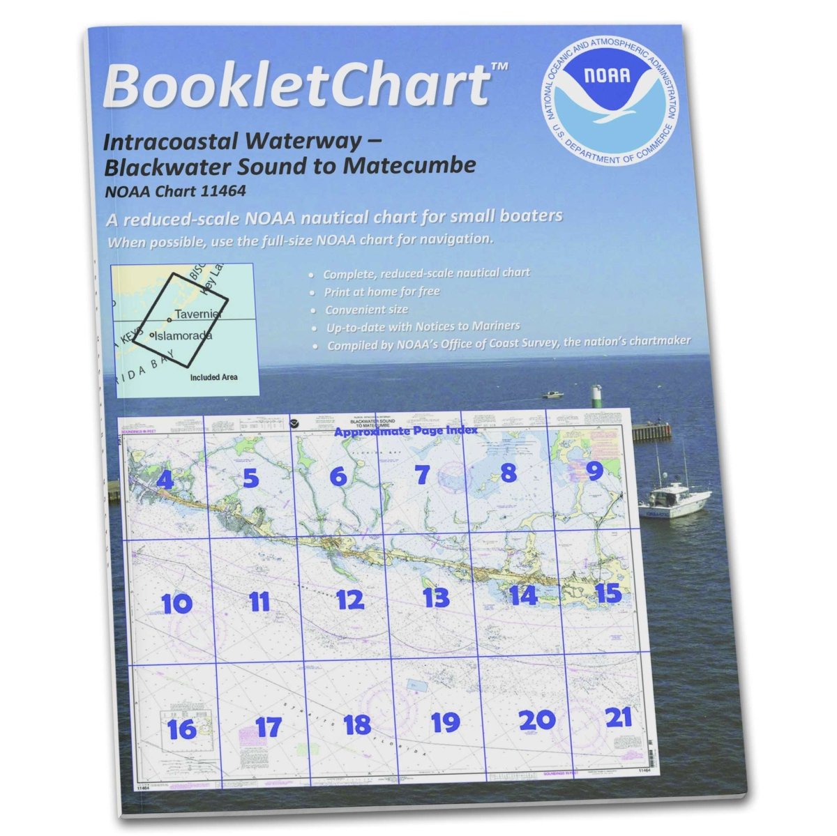 Historical NOAA BookletChart 11464: Intracoastal Waterway Blackwater Sound to Matecumbe - Life Raft Professionals