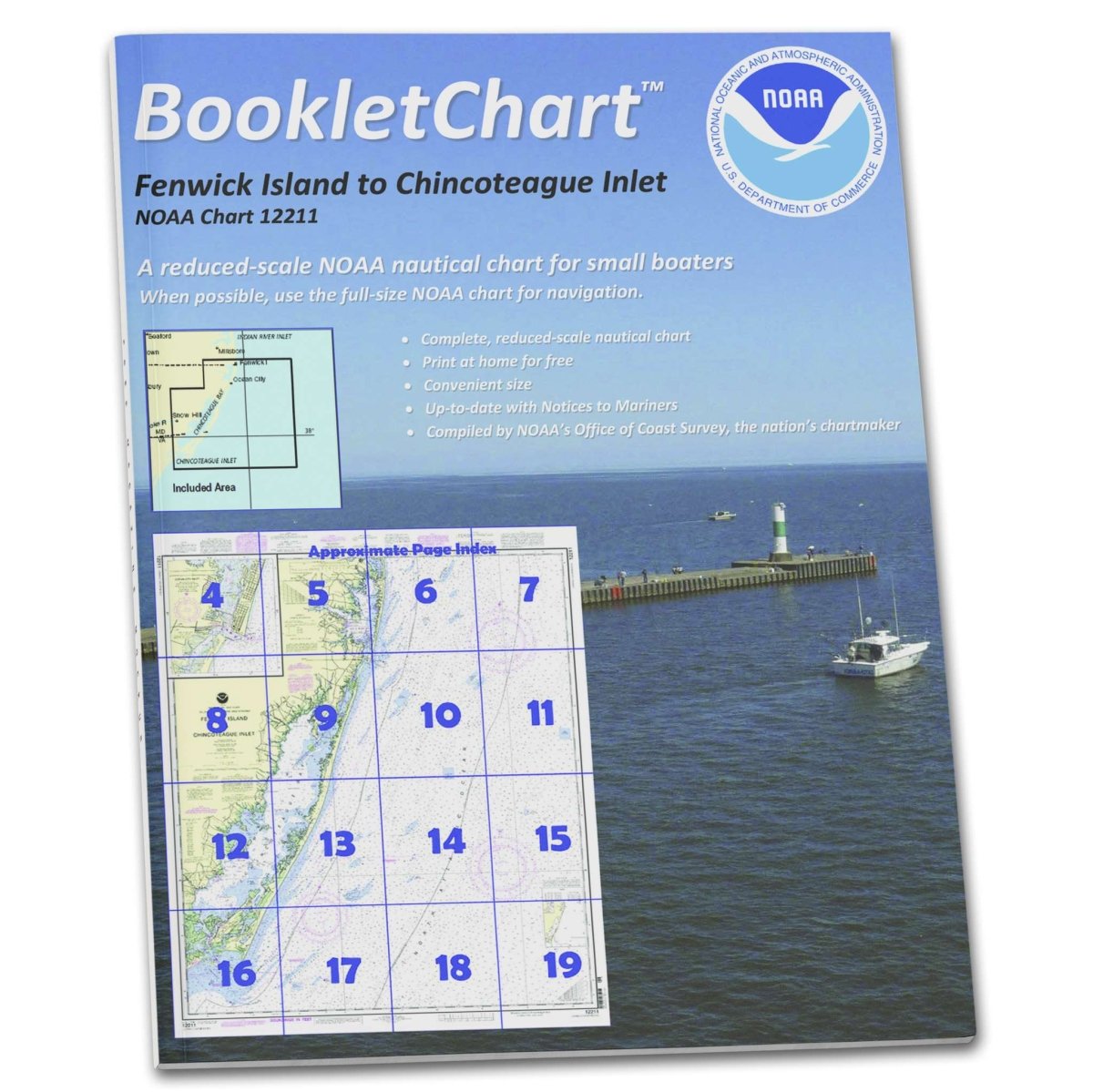 Historical NOAA BookletChart 12211: Fenwick Island to Chincoteague Inlet; Ocean City Inlet - Life Raft Professionals