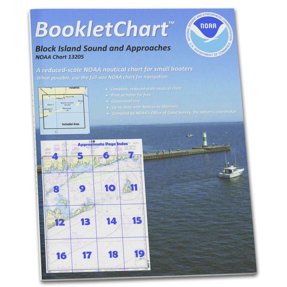 Historical NOAA BookletChart 13205: Block Island Sound and Approaches - Life Raft Professionals