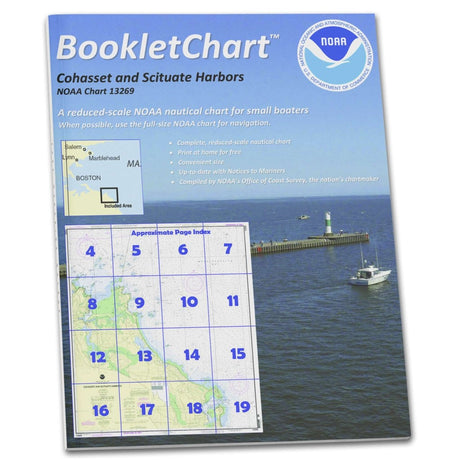 Historical NOAA BookletChart 13269: Cohasset and Scituate Harbors - Life Raft Professionals