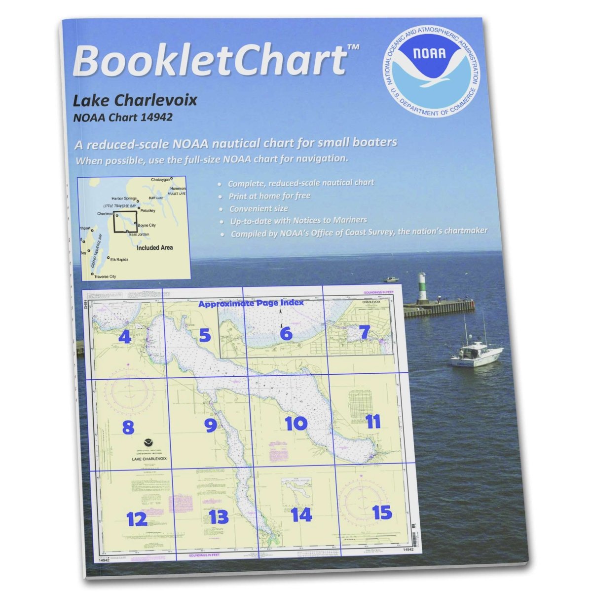 Historical NOAA BookletChart 14942 Lake Charlevoix; Charlevoix South