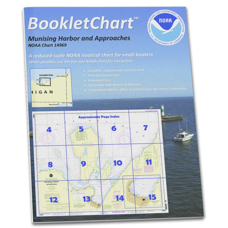 Historical NOAA BookletChart 14969: Munising Harbor and Approaches; Munising Harbor - Life Raft Professionals