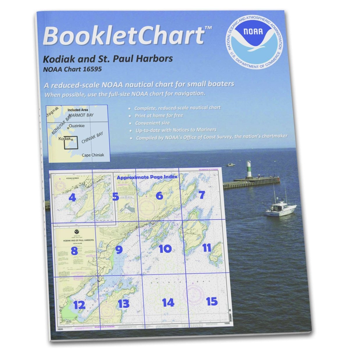 Historical NOAA BookletChart 16595: Kodiak and St. Paul Harbors; Kodiak Harbor - Life Raft Professionals