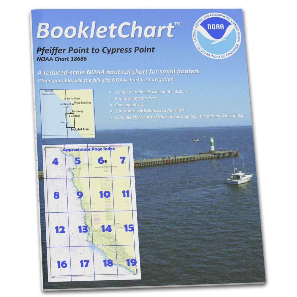 Historical NOAA BookletChart 18686: Pfeiffer Point to Cypress Point - Life Raft Professionals
