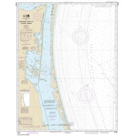 Historical NOAA Chart 11304: Northern Part of Laguna Madre - Life Raft Professionals
