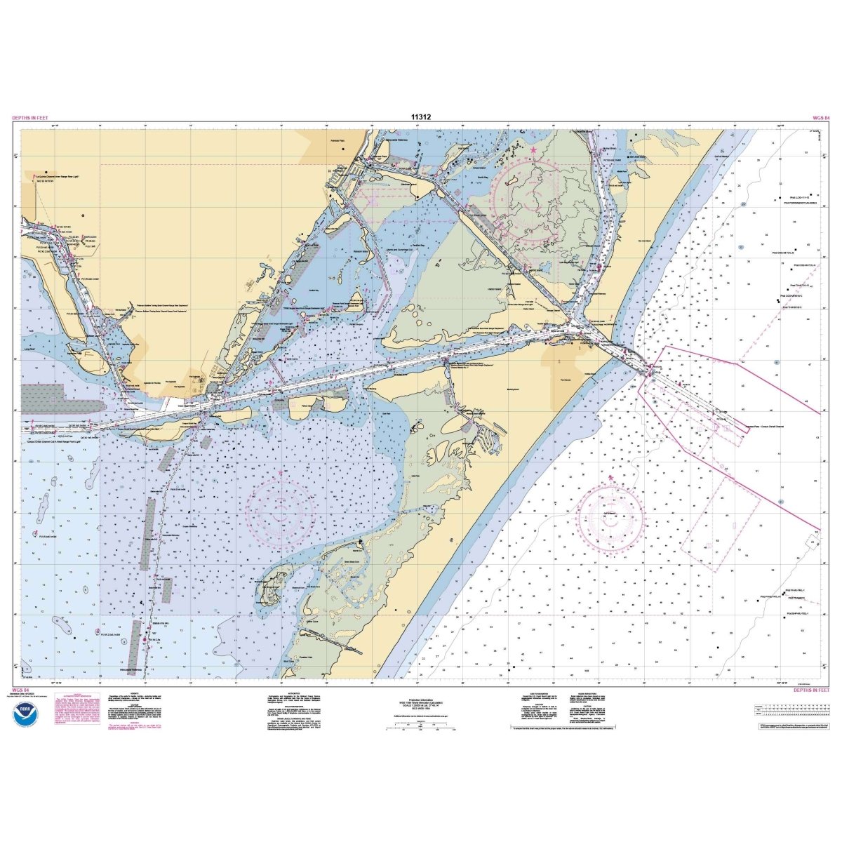 Historical NOAA Chart 11312: Corpus Christi Bay - Port Aransas to Port Ingleside - Life Raft Professionals