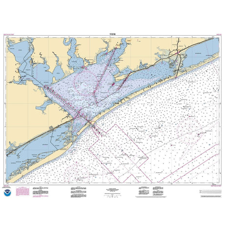 Historical NOAA Chart 11316: Matagorda Bay and approaches - Life Raft Professionals