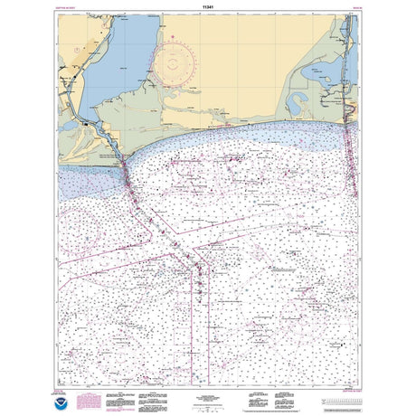 Historical NOAA Chart 11341: Calcasieu Pass to Sabine Pass - Life Raft Professionals