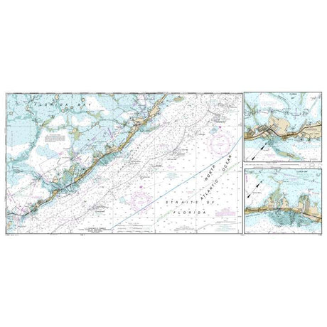 Historical NOAA Chart 11451: Miami to Marathon and Florida Bay (8 Page Folio) - Life Raft Professionals