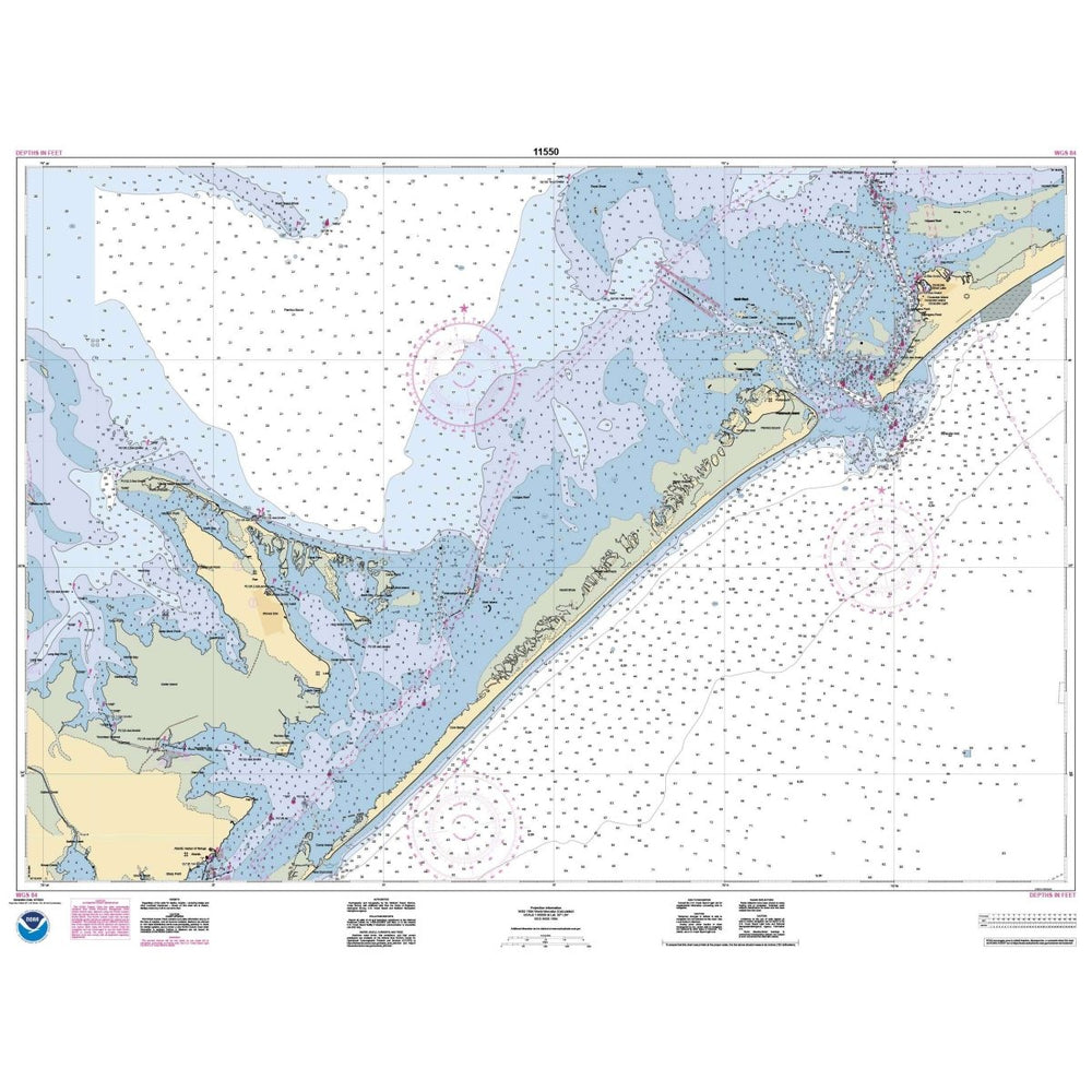 Historical NOAA Chart 11550: Ocracoke lnlet and Part of Core Sound - Life Raft Professionals
