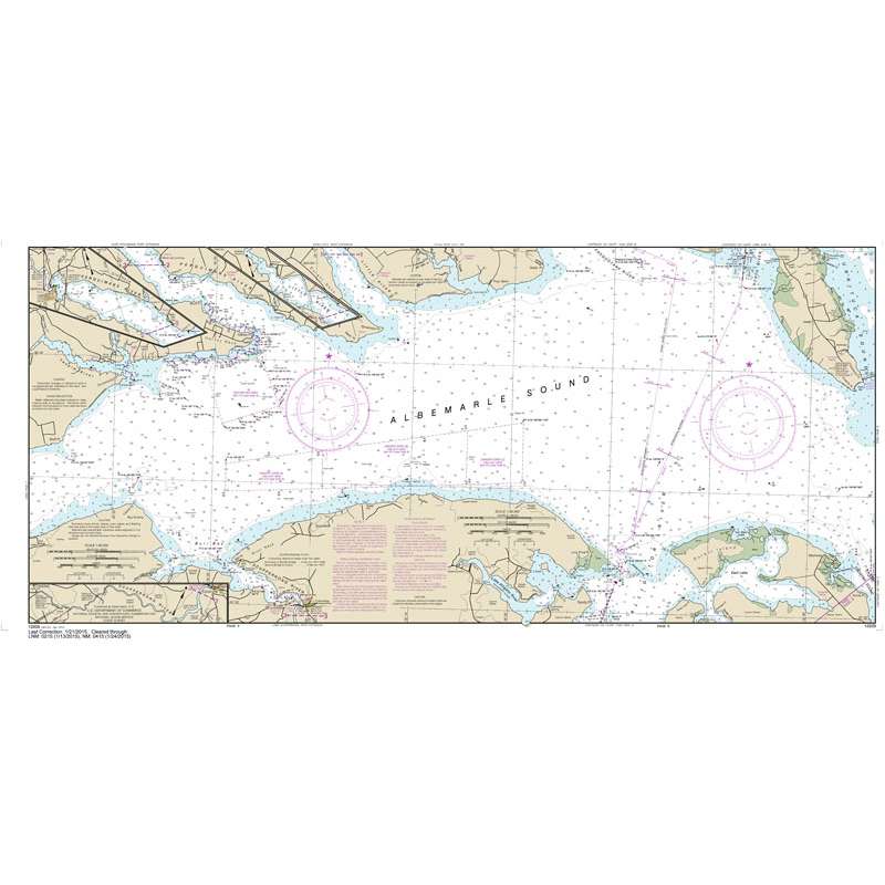 Historical NOAA Chart 12205: Cape Henry to Pamlico Sound, Including Albemarle Sd.; Rudee Heights (6 Page Folio) - Life Raft Professionals