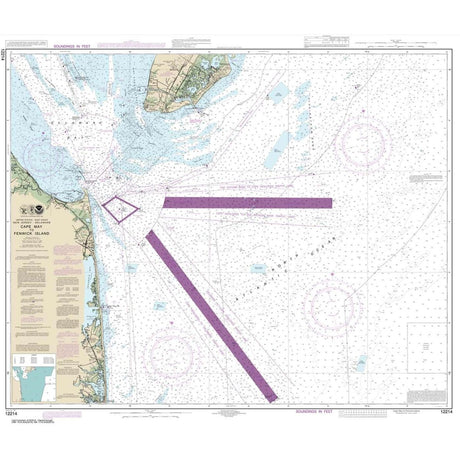 Historical NOAA Chart 12214: Cape May to Fenwick Island - Life Raft Professionals
