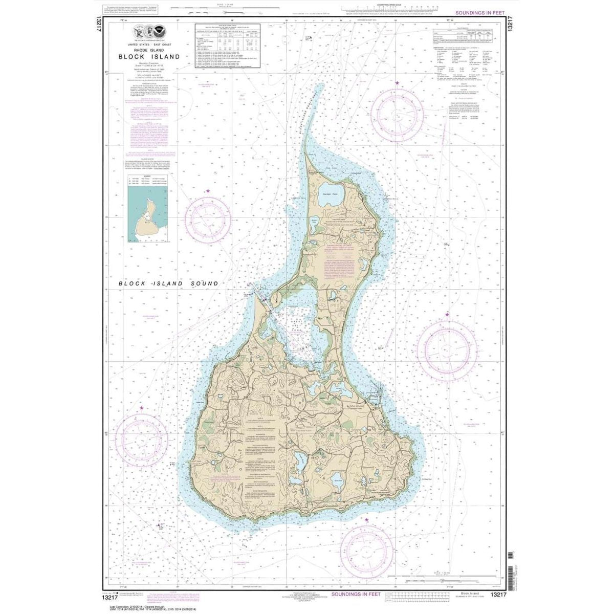 Historical NOAA Chart 13217: Block Island - Life Raft Professionals