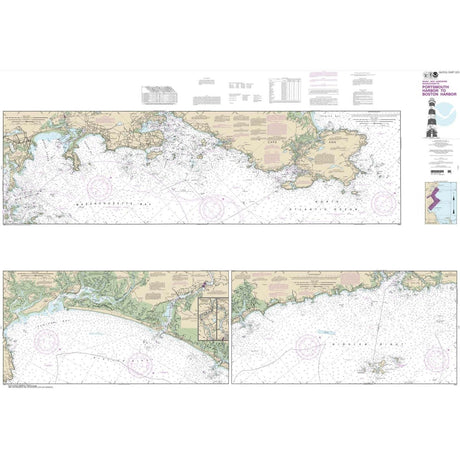 Historical NOAA Chart 13274: Portsmouth Harbor to Boston Harbor; Merrimack River Extension - Life Raft Professionals