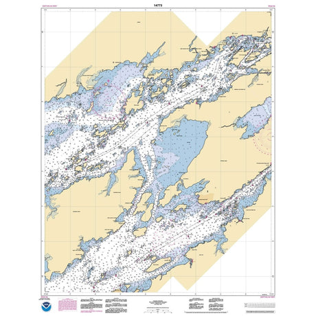 Historical NOAA Chart 14773: Gananoque: Ont.: to St. Lawrence Park. N.Y. - Life Raft Professionals