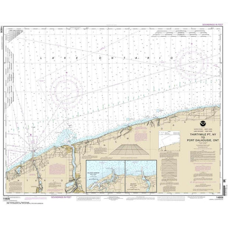 Historical NOAA Chart 14806: Thirtymile Point: N.Y.: to Port Dalhousie: Ont. - Life Raft Professionals