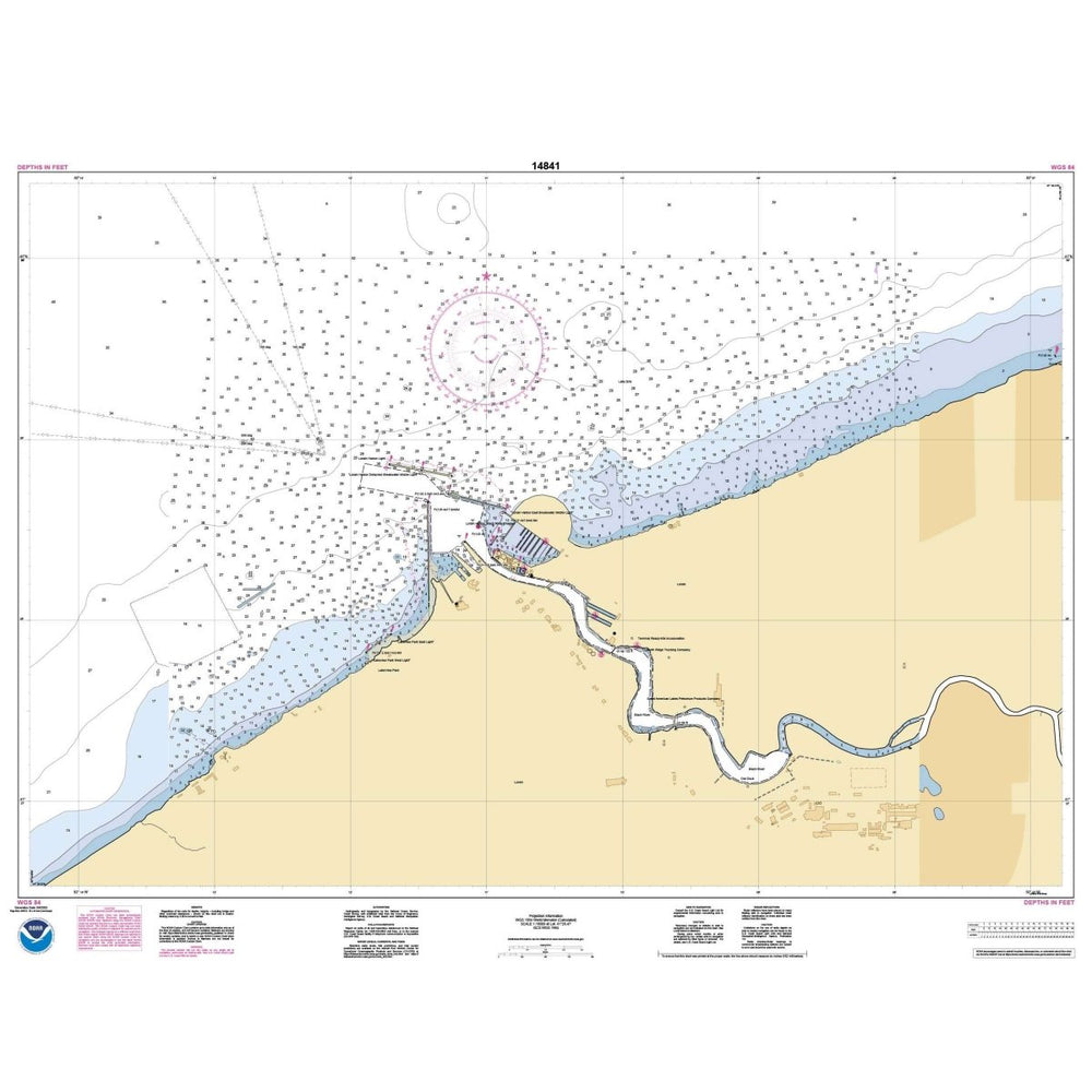 Historical NOAA Chart 14841: Lorain Harbor - Life Raft Professionals