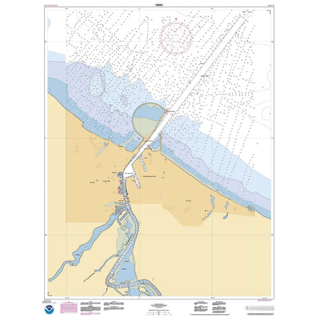 Historical NOAA Chart 14843: Huron Harbor - Life Raft Professionals