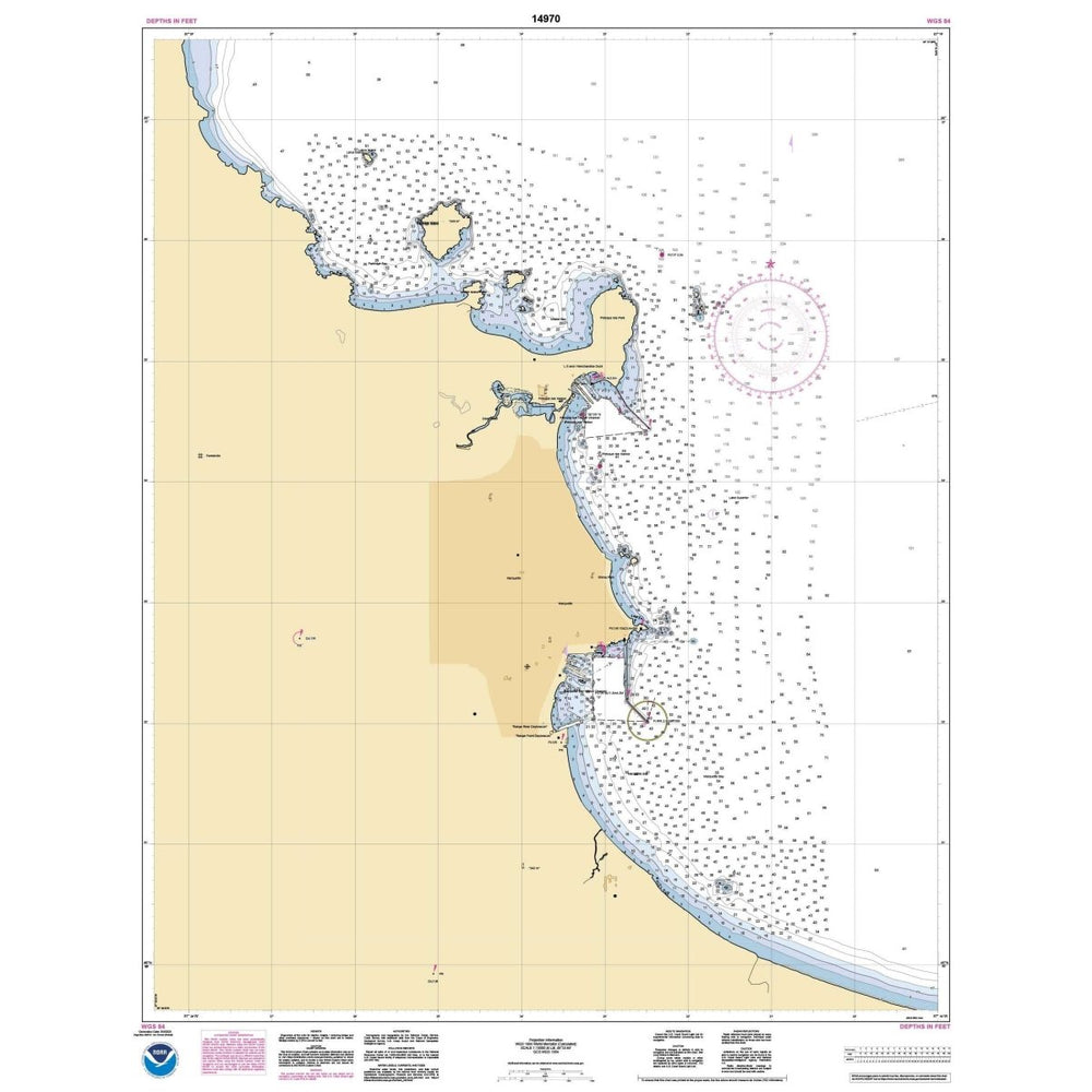 Historical NOAA Chart 14970: Marquette and Presque Isle Harbors - Life Raft Professionals
